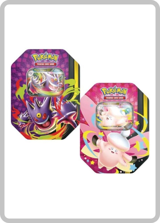 Tin Mega Moonlit (Mega Gengar Ex & Mega Clefable Ex)