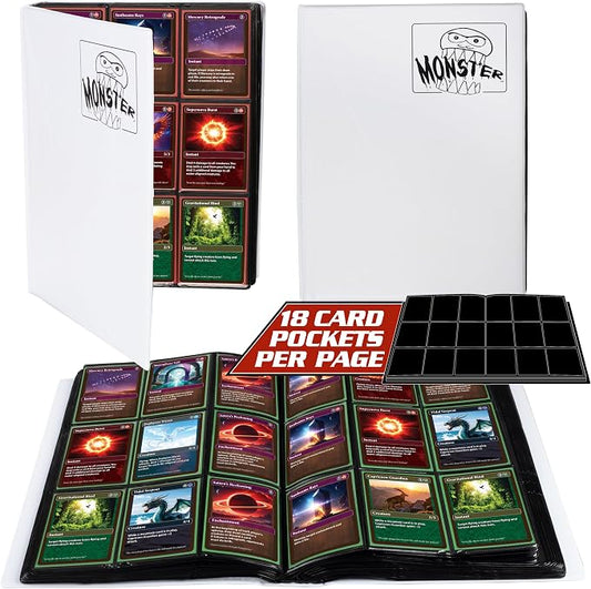 Mega Monster Binder Hard Cover White Matte