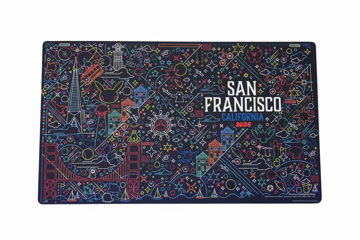 Playmat Pokémon World Championships 2026 San Francisco - Edición Especial Doodle