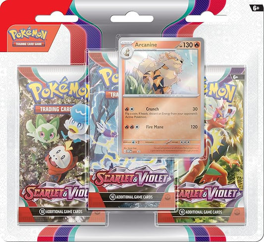 Pokemon TCG: SPANISH Scarlet & Violet 01- 3-Booster Blister