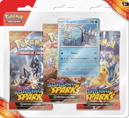 Pokemon TCG: Scarlet & Violet 08 Surging Sparks- 3-Booster Blister