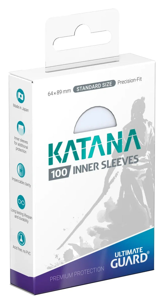Ultimate Guard Katana Inner Sleeves Standar Size 100 Transparente