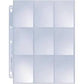 Ultra Pro 9-Pocket Silver Series Pages for Standard Size Cards +100