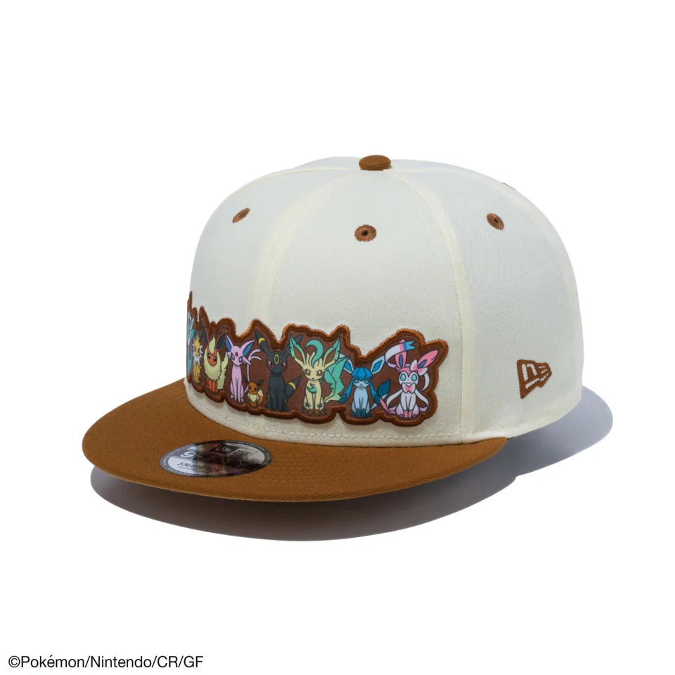 NEW ERA + POKEMON Visera Pokémon Eevee Friends Cromo Blanco Marrón