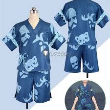 Atuendo Scarlet & Violet Kimono de verano Azul