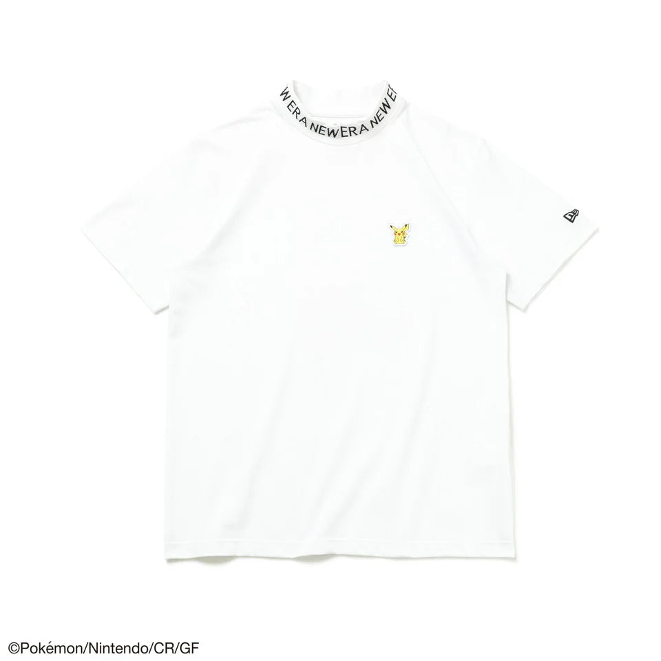 NEW ERA + POKEMON Camiseta deportiva de manga corta con cuello medio Pokémon Pikachu Blanco