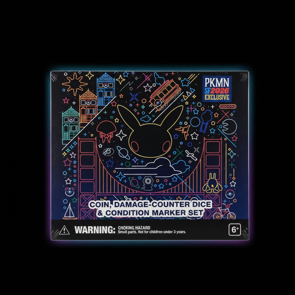 Set de Dados, Moneda y Marcadores Worlds 2026 Black Neon Version San Francisco Exclusive