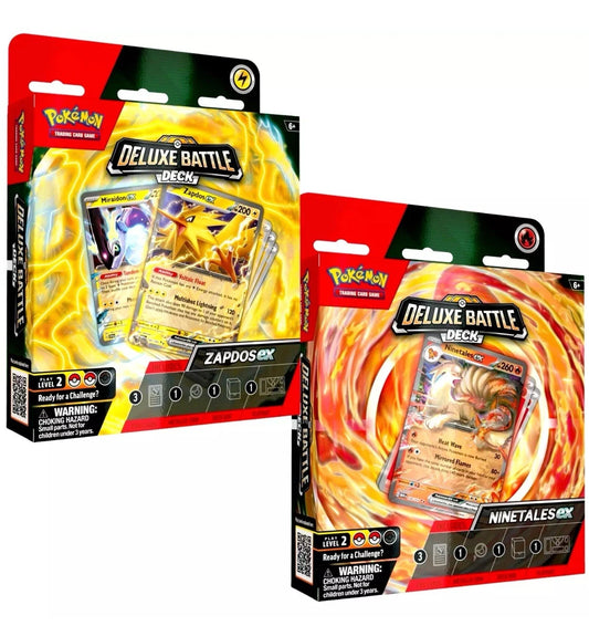 Pokemon TCG: Ninetales ex/Zapdos ex Deluxe Battle Deck  CASE