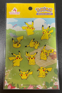 Pikachu planilla de calcomanias pokemon lotte world Corea