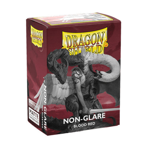 Dragon Shield Sleeves: Standard- Matte Non-Glare Blood Red V2 (100 ct.)