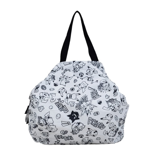 Bolsa Plegable Pikachu blanco y negro