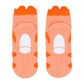 Calcetines cortos tatsugiri (naranja forma recortada) (25-27 cm)