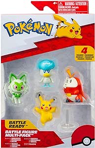 Figuras - Pikachu, Fuecoco, Sprigatito y Quaxly