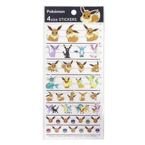 Stickers Eevee y sus evoluciones