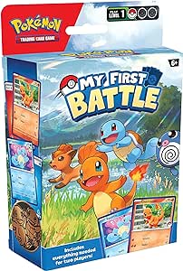 Pokémon TCG: My First Battle-Charmander and Squirtle (2 Mini mazos y Accesorios listos para Jugar)